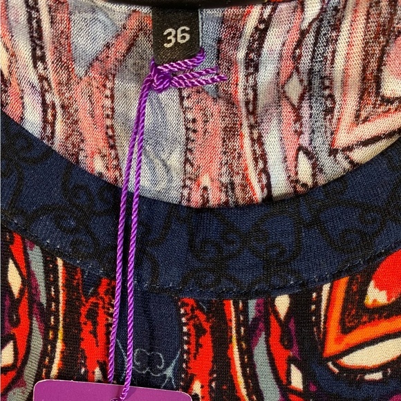 Lascana High Neck‎ Dress Women’s Small Multicolor Paisley Print Sleeveless Mini - Picture 5 of 7